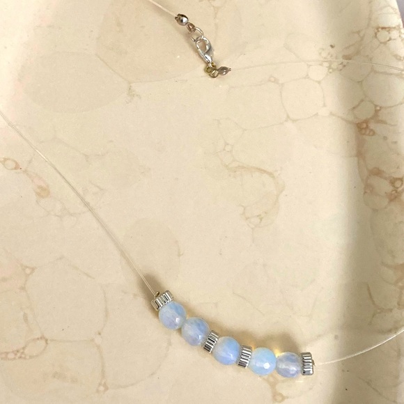 Opalite Crystal Illusion Necklace - Picture 4 of 4